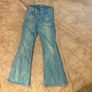 7 For All Mankind Flare Leg Girl Jeans